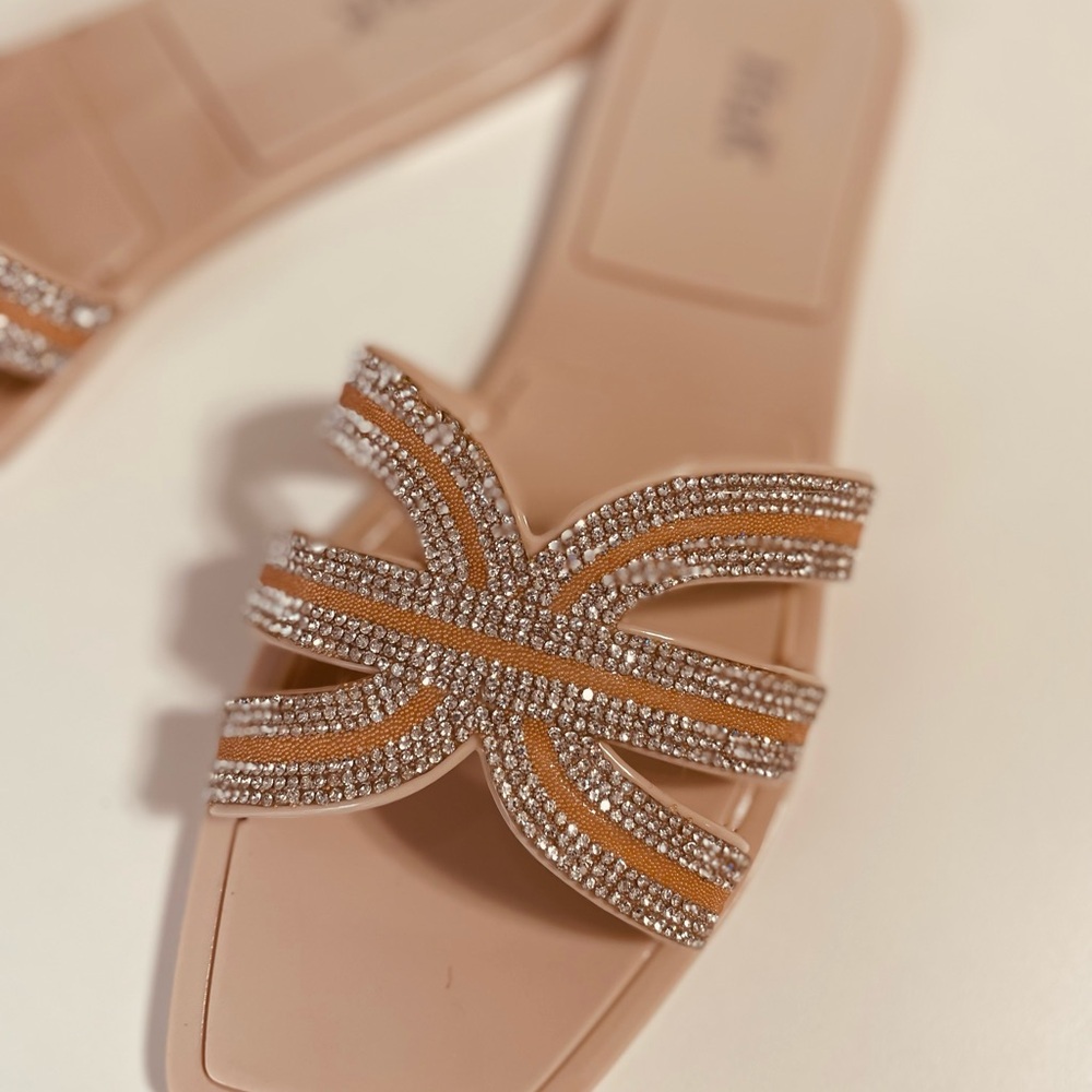 Women's Chic Rhinestone Sandals - Nude - Picture 2 of 4